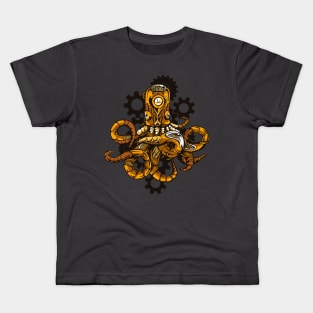 Steampunk Octopus Kids T-Shirt